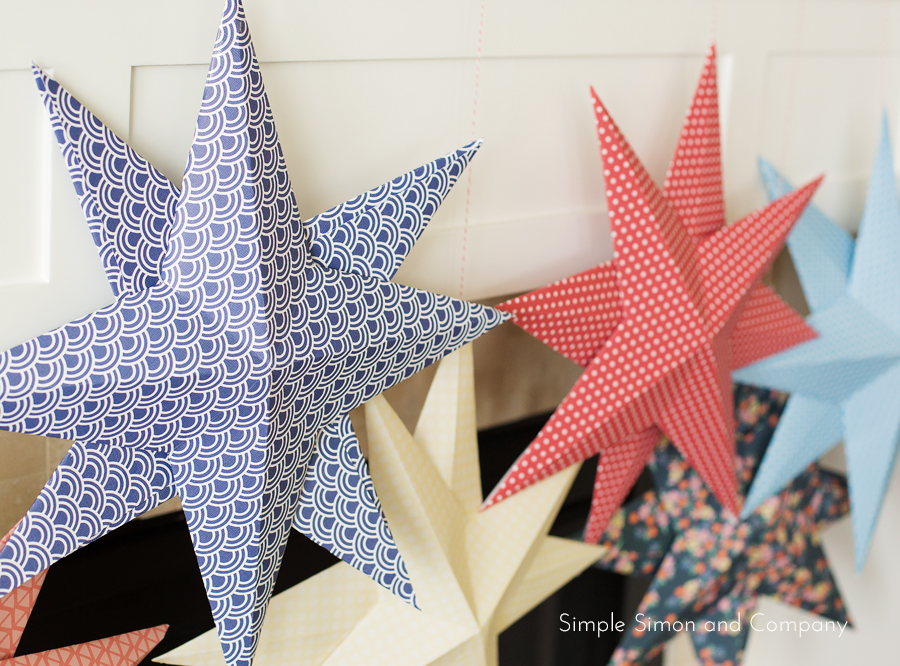 4th of July Paper Stars - Simple Simon and Company