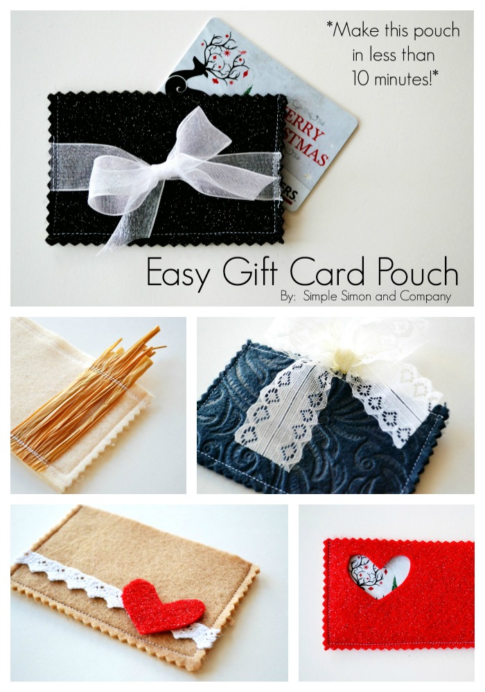 Easy Gift Card Pouches - Simple Simon And Company