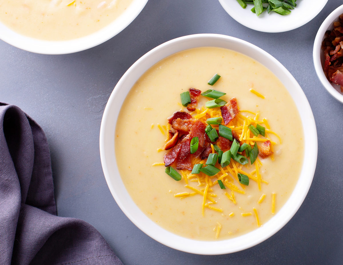 Cheesy Cauliflower Soup - Simple Simon and Company